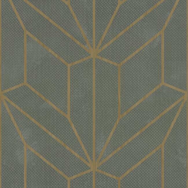 Hammered Diamond Inlay Wallpaper Wallpaper York Double Roll Grey/Wood 