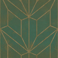 Hammered Diamond Inlay Wallpaper Wallpaper York Double Roll Forest Green/Wood 