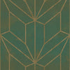 Hammered Diamond Inlay Wallpaper Wallpaper York Double Roll Forest Green/Wood 