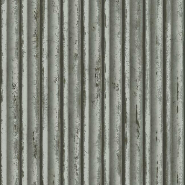 Weathered Metal Wallpaper Wallpaper York Double Roll Grey/Silver 