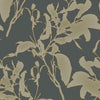 Botanical Silhouette Wallpaper Wallpaper York Double Roll Black/Copper 