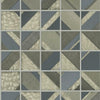 Patchwork Tile Wallpaper Wallpaper York Double Roll Blue/Warm Grey 