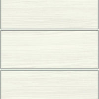 Cerused Woodgrain Wallpaper Wallpaper York Double Roll White/Silver 