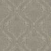 Tattersall Damask Wallpaper Wallpaper Antonina Vella Double Roll Silver On Gray 