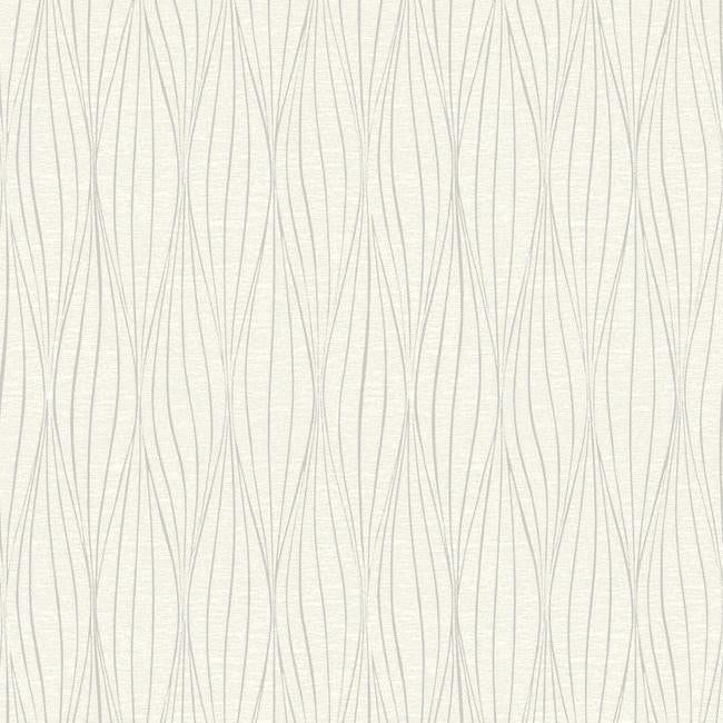 Cocoon Wallpaper Wallpaper Antonina Vella Double Roll Silver On White 