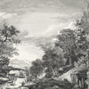 Provincial Scenic Wall Mural Wall Mural York Roll Black 