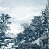 Provincial Scenic Wall Mural Wall Mural York Roll Navy 