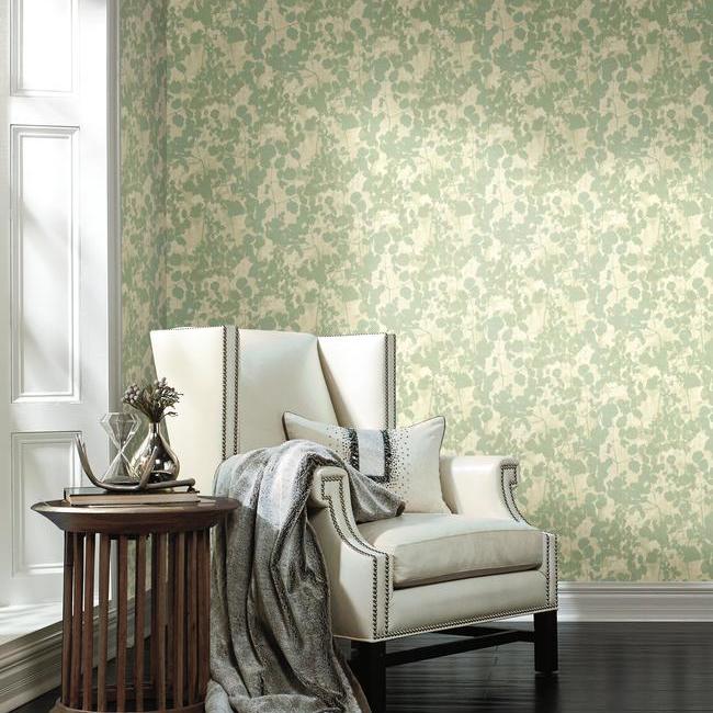 Pressed Leaves Wallpaper Wallpaper Candice Olson   