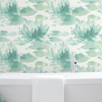 Water Lily Wallpaper Wallpaper Candice Olson   
