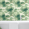 Water Lily Wallpaper Wallpaper Candice Olson   