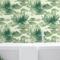 Water Lily Wallpaper Wallpaper Candice Olson   