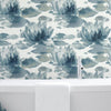 Water Lily Wallpaper Wallpaper Candice Olson   