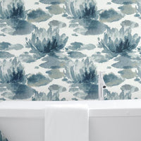 Water Lily Wallpaper Wallpaper Candice Olson   