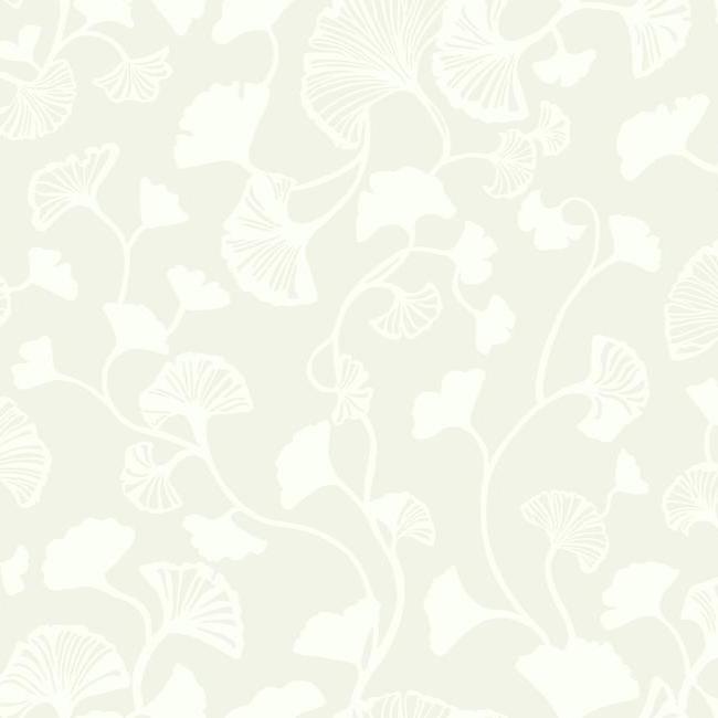 Ginkgo Trail Wallpaper Wallpaper Candice Olson Double Roll Cream/White 