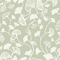 Ginkgo Trail Wallpaper Wallpaper Candice Olson Double Roll Sage/White 