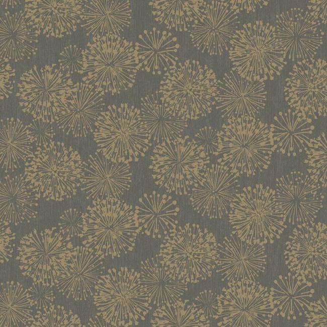 Grandeur Wallpaper Wallpaper Candice Olson Double Roll Charcoal/Gold 