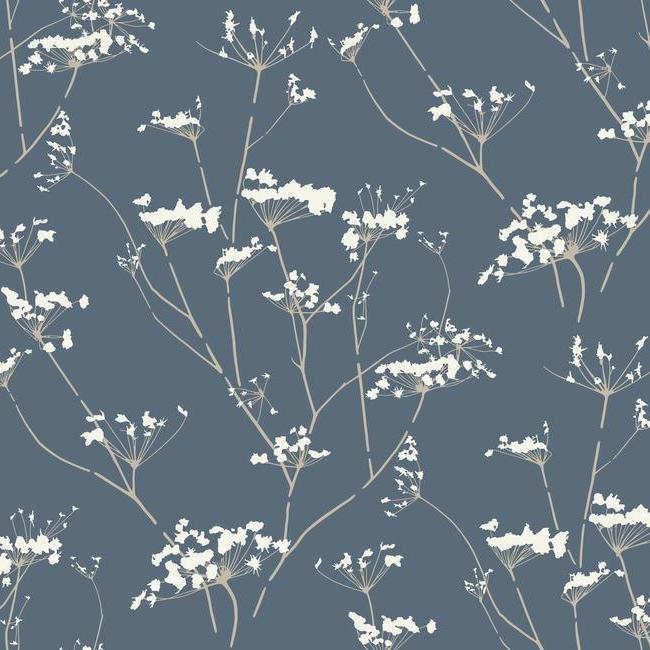 Enchanted Wallpaper Wallpaper Candice Olson Double Roll Federal Blue 