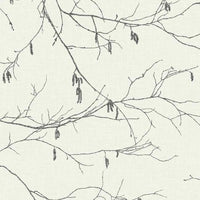 Winter Branches Wallpaper Wallpaper York Double Roll Black/White 