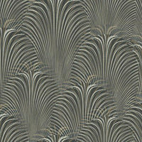 Deco Fountain Wallpaper Wallpaper Candice Olson Double Roll Black/White/Gold 