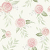 Watercolor Roses Premium Peel + Stick Wallpaper Peel and Stick Wallpaper Magnolia Home Roll Dishy Coral 