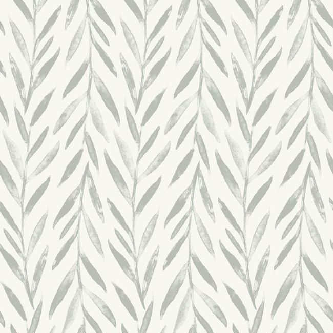 Willow Premium Peel + Stick Wallpaper Peel and Stick Wallpaper Magnolia Home Roll Grey 
