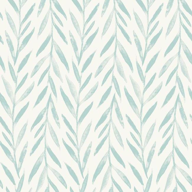 Willow Premium Peel + Stick Wallpaper Peel and Stick Wallpaper Magnolia Home Roll Mariner Blue 