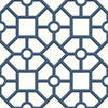 Hedgerow Trellis Premium Peel + Stick Wallpaper Peel and Stick Wallpaper York Roll Navy/Blue 