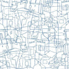 Cubist Cityscape Premium Peel + Stick Wallpaper Peel and Stick Wallpaper York Roll Cobalt 