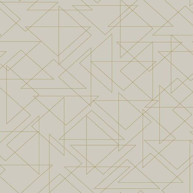 Triangulation Premium Peel + Stick Wallpaper Peel and Stick Wallpaper York Roll Linen 