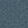 Triangulation Premium Peel + Stick Wallpaper Peel and Stick Wallpaper York Roll Navy 