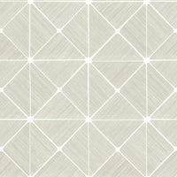 Double Diamonds Premium Peel + Stick Wallpaper Peel and Stick Wallpaper York Roll Off-White 