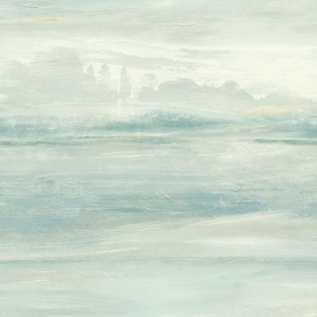 Soothing Mists Scenic Premium Peel and Stick Wallpaper Peel and Stick Wallpaper Candice Olson Roll Blue 