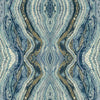 Kaleidoscope Premium Peel + Stick Wallpaper Peel and Stick Wallpaper York Roll Blue 
