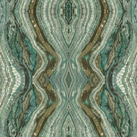 Kaleidoscope Premium Peel + Stick Wallpaper Peel and Stick Wallpaper York Roll Teal 