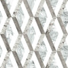 Statuary Diamond Inlay Premium Peel + Stick Wallpaper Peel and Stick Wallpaper York Roll Neutral 