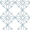 Seawater Diamond Trellis Premium Peel + Stick Wallpaper Peel and Stick Wallpaper York Roll Navy On White 