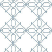 Seawater Diamond Trellis Premium Peel + Stick Wallpaper Peel and Stick Wallpaper York Roll Navy On White 