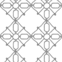 Seawater Diamond Trellis Premium Peel + Stick Wallpaper Peel and Stick Wallpaper York Roll Black & White 