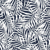 Oahu Fronds Premium Peel + Stick Wallpaper Peel and Stick Wallpaper York Roll Navy 