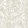 Oahu Fronds Premium Peel + Stick Wallpaper Peel and Stick Wallpaper York Roll Linen 