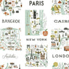 City Maps Premium Peel + Stick Wallpaper Peel and Stick Wallpaper Rifle Paper Co. Roll Mint 