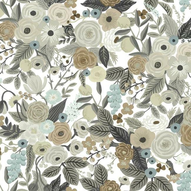 Garden Party Premium Peel + Stick Wallpaper Peel and Stick Wallpaper Rifle Paper Co. Roll Linen Multi 