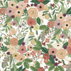 Garden Party Premium Peel + Stick Wallpaper Peel and Stick Wallpaper Rifle Paper Co. Roll Burgundy Multi 