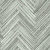 Hermosa Herringbone Premium Peel + Stick Wallpaper Peel and Stick Wallpaper York Roll Grey 