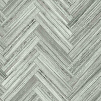 Hermosa Herringbone Premium Peel + Stick Wallpaper Peel and Stick Wallpaper York Roll Grey 