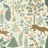 Menagerie Premium Peel + Stick Wallpaper Peel and Stick Wallpaper Rifle Paper Co. Roll Cream 