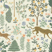 Menagerie Premium Peel + Stick Wallpaper Peel and Stick Wallpaper Rifle Paper Co. Roll Cream 
