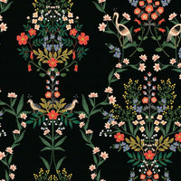 Luxembourg Premium Peel + Stick Wallpaper Peel and Stick Wallpaper Rifle Paper Co. Roll Black Multi 