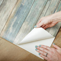 Distressed Wood Peel and Stick Wallpaper Peel and Stick Wallpaper RoomMates   