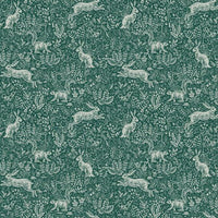 Fable Wallpaper Wallpaper Rifle Paper Co. Double Roll Emerald & Silver 
